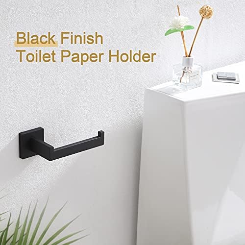 Sturdy Black Toilet Paper Holder