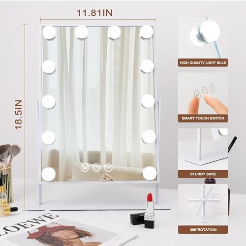 Hansong 10x Magnifying Vanity Mirror with Lights