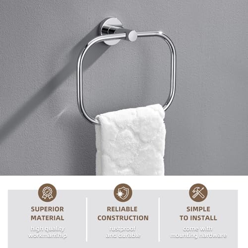 Stainless Steel Swivel Towel Holder for Bathrooms