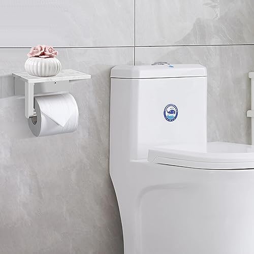 Sturdy Marble Stainless Steel Toilet Paper Holder