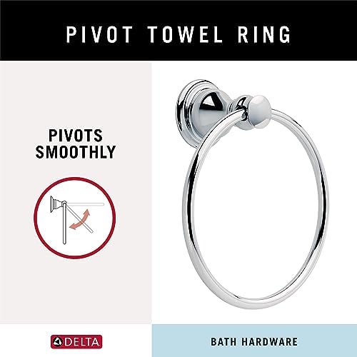 Delta Aubrey Towel Ring Chrome Bathroom Accessory