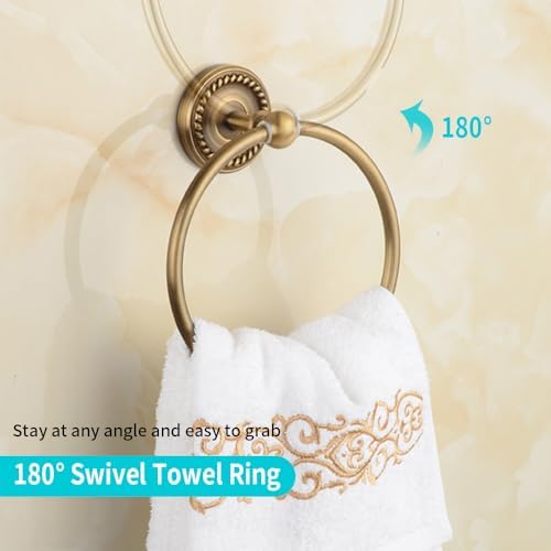Durable Wall-Mounted Copper Bathroom Towel Ring
