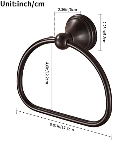 Wolibeer Rust-Proof Oil-Rubbed Bronze Towel Holder Durable Easy to Install