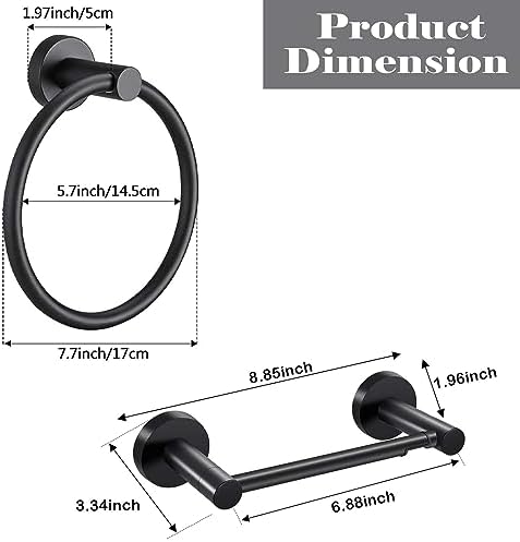 Matte Black Stainless Steel Wall Mount
