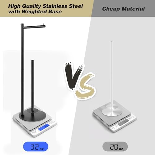 4-Roll Toilet Paper Holder with Waterproof Base