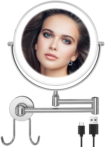 TOLOYE Wall Mounted Makeup Mirror