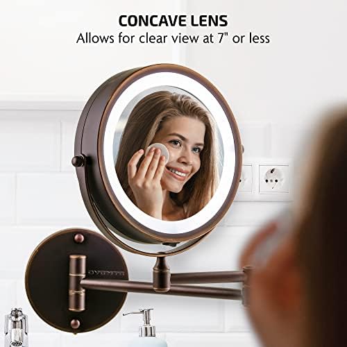 OVENTE 7X Magnifying Wall Mirror