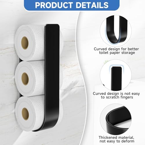 Space-Saving Toilet Paper Holder Circular Design