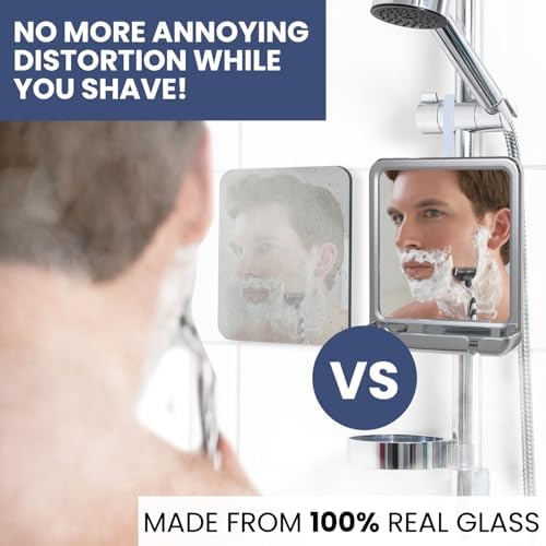 MirrorVana Low-Fog Shower Mirror