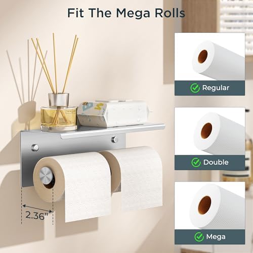FORIOUS Double Toilet Paper Holder