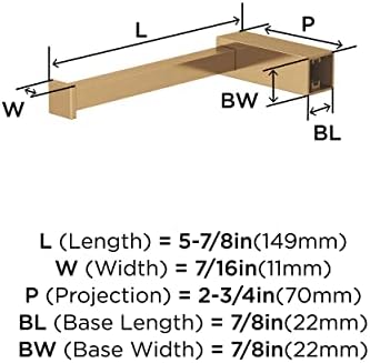 Stylish Plum Holder Single-Post 5875 in Champion Bronze Efficient Storage