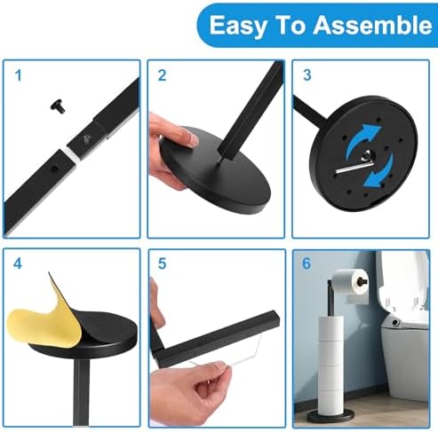 Rust-Resistant Toilet Paper Holder Stand