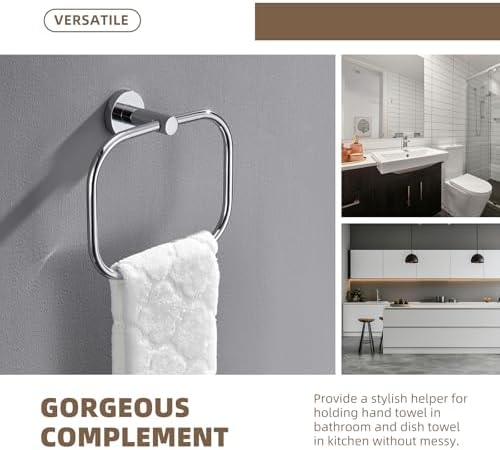 Stainless Steel Swivel Towel Holder for Bathrooms