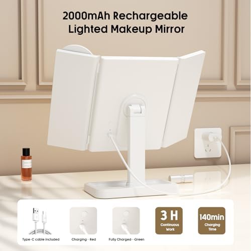 FRANO Makeup Mirror with Lights and Magnification