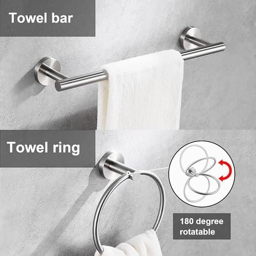 6-Piece Brushed Nickel Bathroom Set
