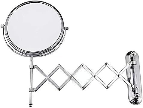 Double-Sided Wall-Mounted Makeup Mirror with Folding Design