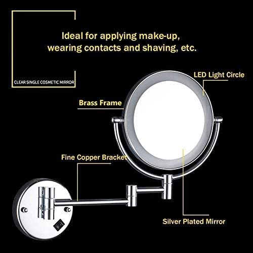 ZADIKO 360-Degree Bathroom Shaving Mirror