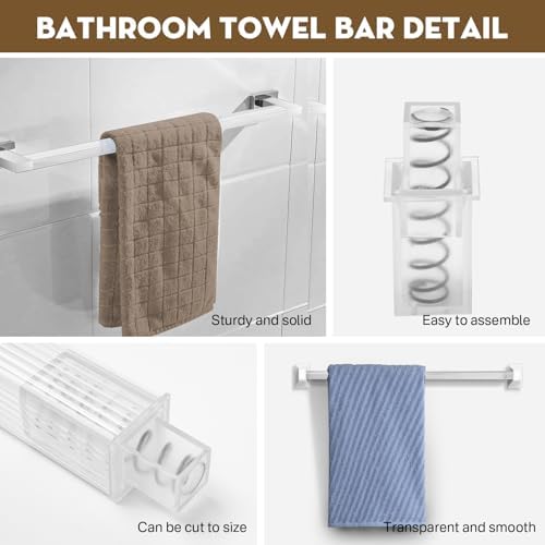 IWIWE 24-Inch Minimalist Plastic Towel Bar