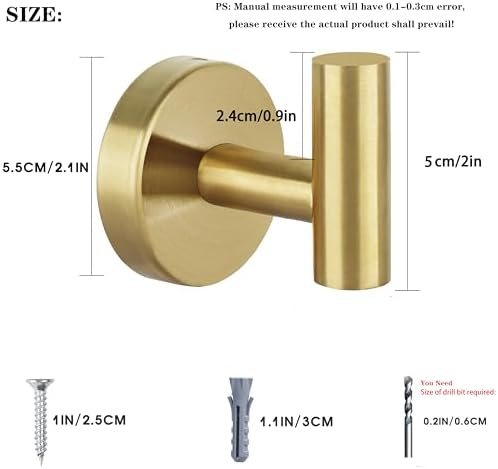 Sturdy Towel Hook Set