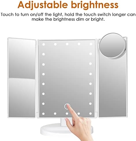 Makeup Mirror Vanity with Lights 10X3X2X Enhancing Beauty