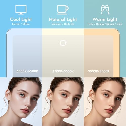 Glimmerx 10X Magnifying Lighted Makeup Mirror
