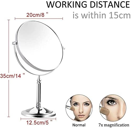 Double-Sided Swivel Makeup Vanity Mirror 10X