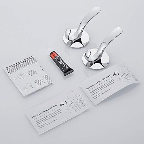 Stainless Steel Towel Hook Wall Mounted No Screws Durable