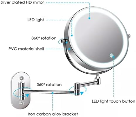 ZADIKO 7X LED Makeup Mirror