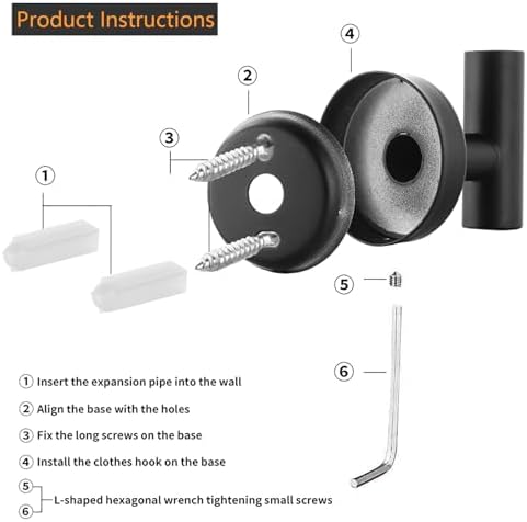 Thick Stainless Steel Hand Towel Holder Modern Design Matte Black