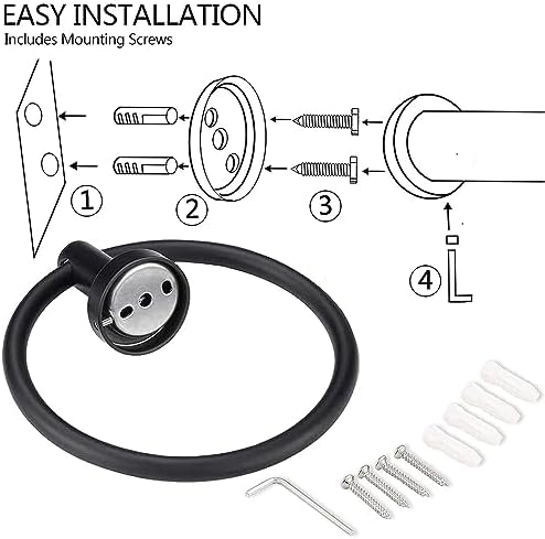 Matte Black Stainless Steel Wall Mount