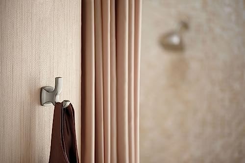 Double Robe Hook Wall Mounted Brushed Nickel