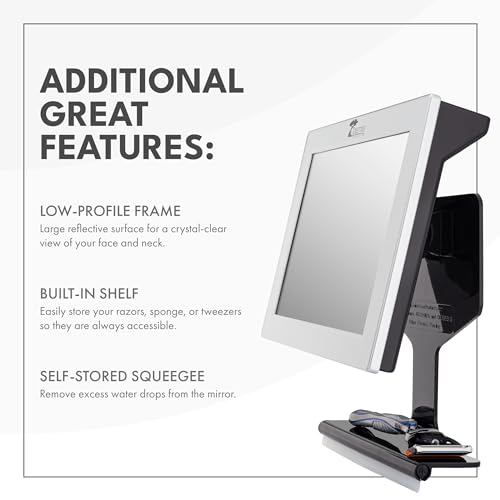 Mirror with Squeegee and Anti-Fog
