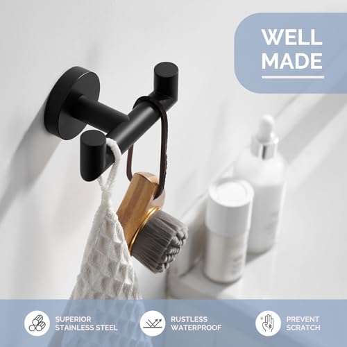 Double Towel Hook Space-Saving