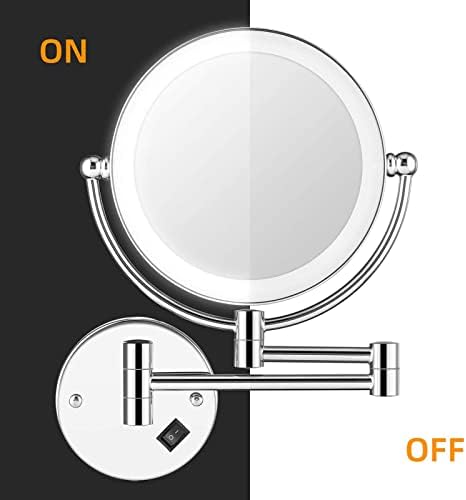 DEIHGE Wall Mounted Makeup Mirror 8-Inch Double Sided