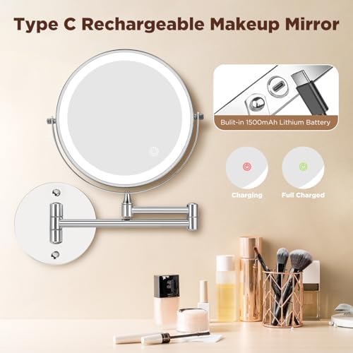 Double-Sided Vanity Mirror