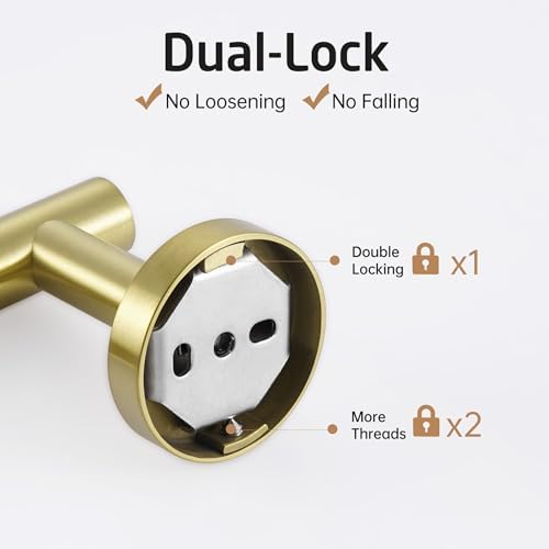 Sturdy Gold Toilet Paper Holder