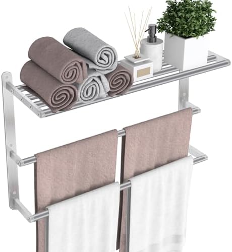 VOTZAAQ 24 Inch 3-Tier Towel Rack Wall Mounted