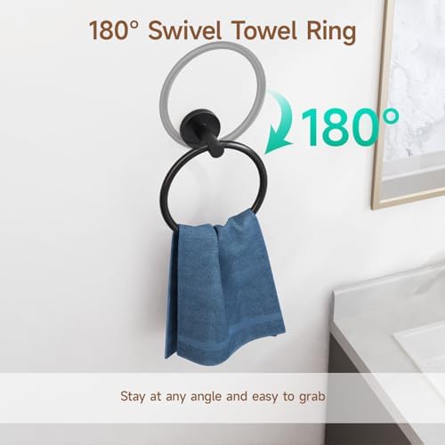 Matte Black 24-Inch Stainless Steel Towel Bar Set