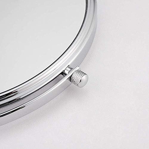 ZADIKO 6-inch Folding Vanity Mirror with 360-Degree Rotation 5x Magnification