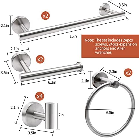 Elevate Your Space - 10-Piece Bathroom Hardware Kit Durable Functional Design