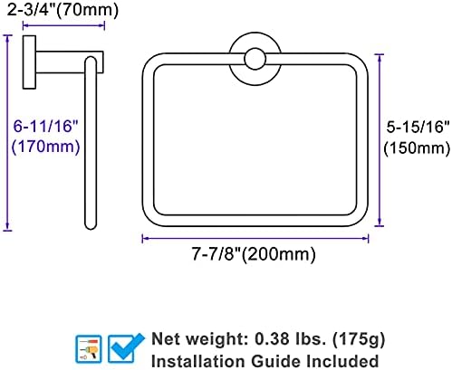 Stainless Steel Swivel Towel Holder for Bathrooms
