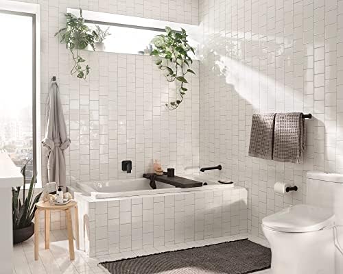 Fav expert Builders Mark 24 in Wall-Mounted Towel Bar Matte Black