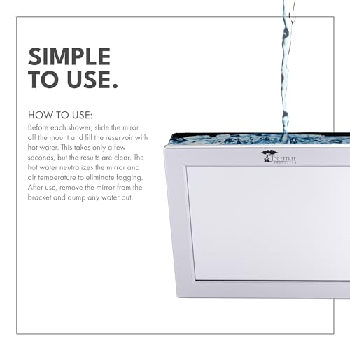 Mirror with Squeegee and Anti-Fog