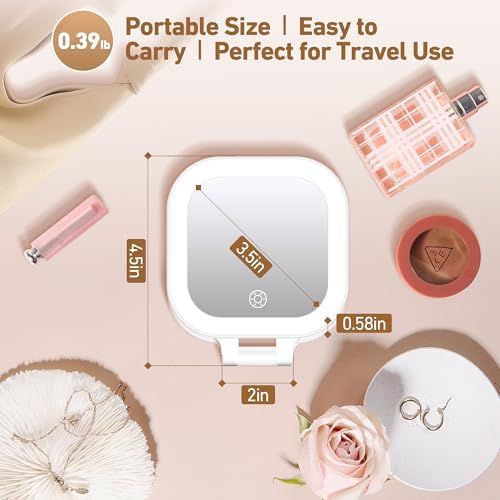 GOMIPURU Travel Magnifying Mirror
