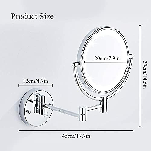 ULTRA THIN WALL MOUNTED MAKEUP MIRROR W LED