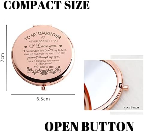 GAOLZIUY Rose Gold Compact Mirror for Daughters Elegant and Personal