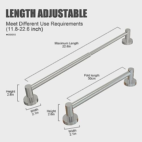 Adjustable 304 Stainless Steel Towel Bar for Bathroom