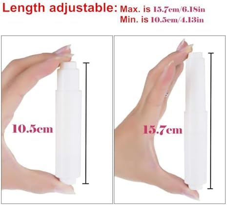 Alovioxrg 2 Pack White Toilet Paper Holder spring loaded Durable Easy to Install