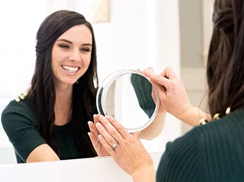Mavoro 10x Magnifying Mirror with suction cups for makeup