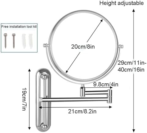 CarXsMakeup Mirror Wall-Mounted